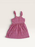 Robe d'été fleurie rouge et blanche Kiabi - taille 4 ans