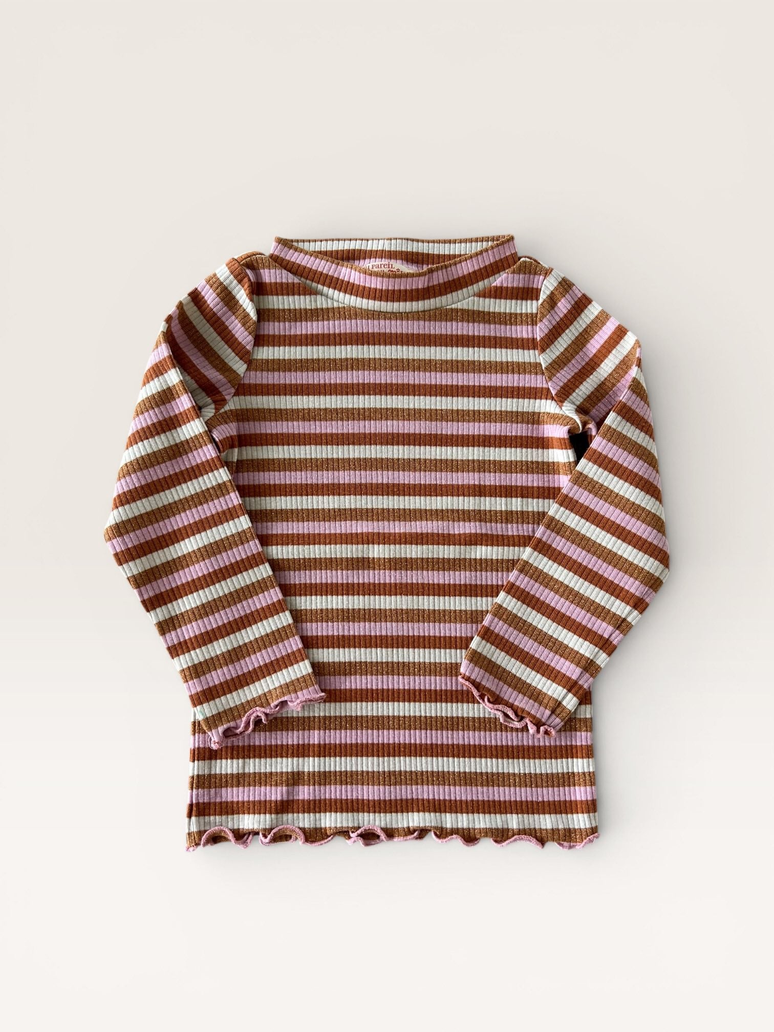 Col roulé rayé rose et orange Du Pareil Au Même taille 3 ans
