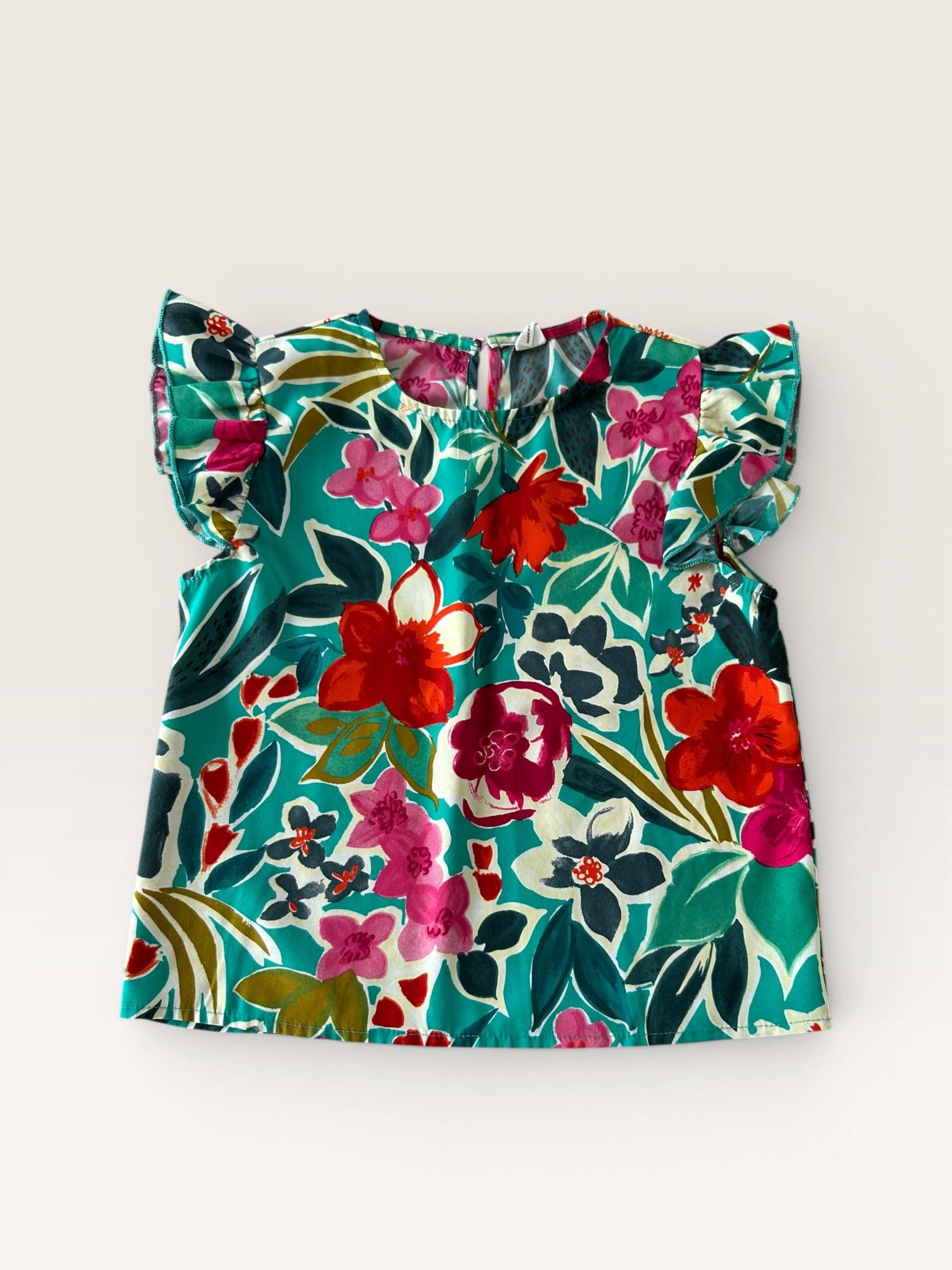 Blouse fleurie manches volantes Shein taille 10 ans
