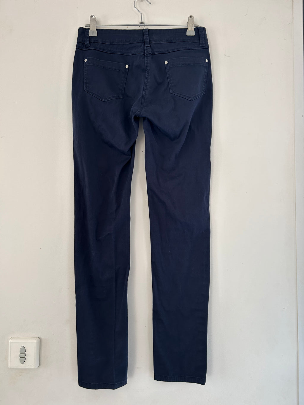 Pantalon slim bleu marine La City taille 34