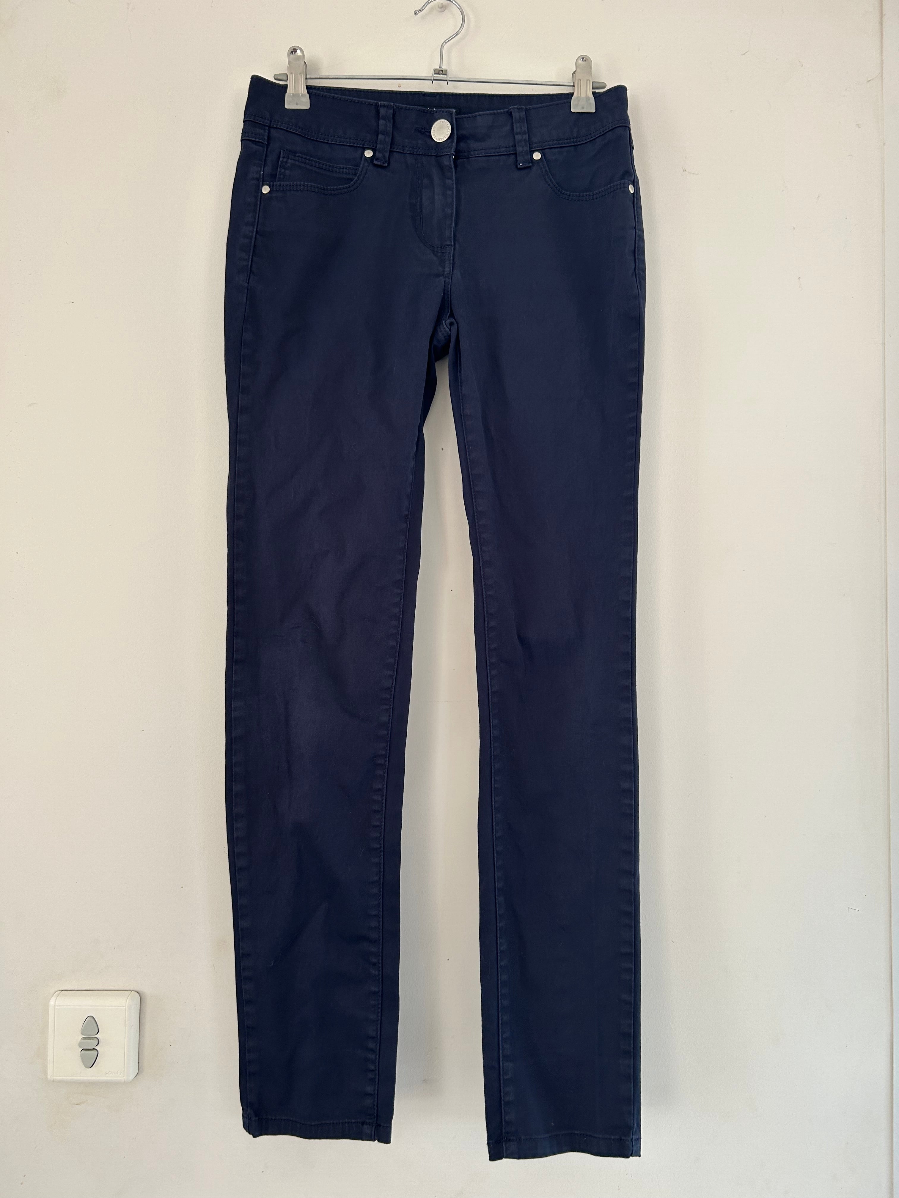 Pantalon slim bleu marine La City taille 34