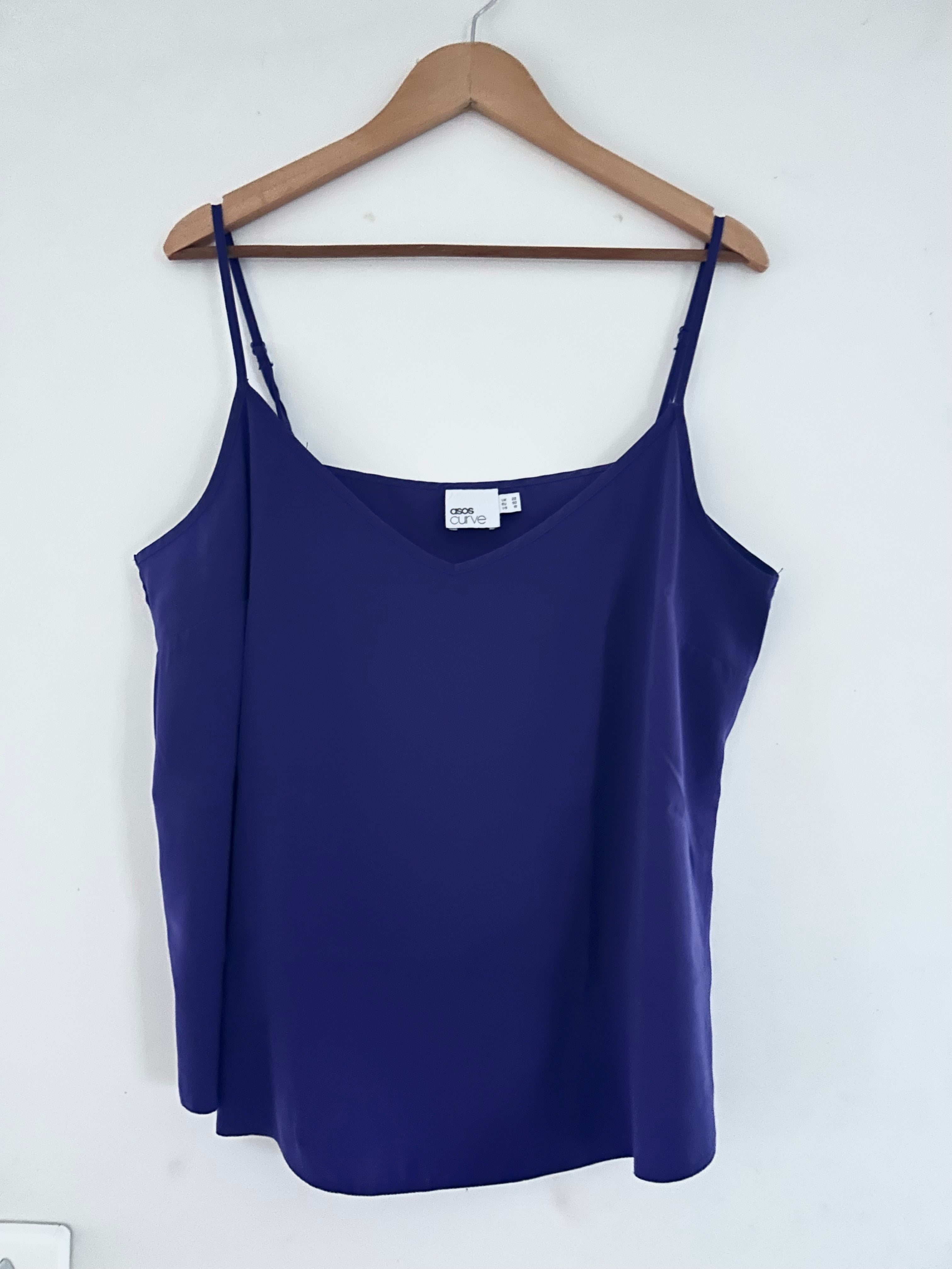 Top bretelles violet ASOS taille 50