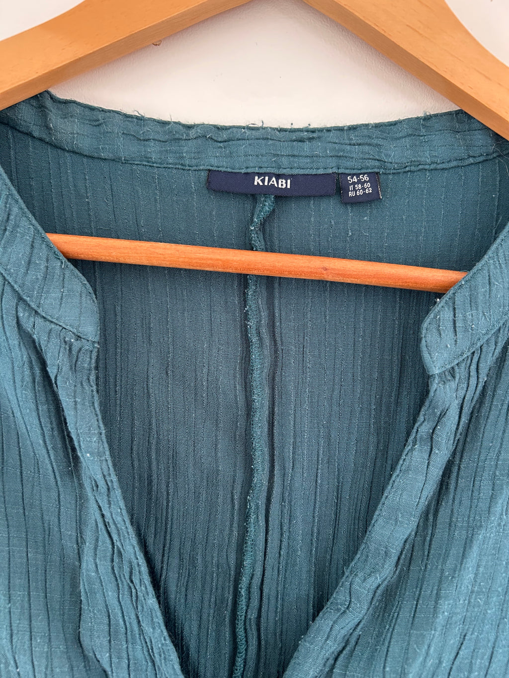 T-shirt ample manches courtes chauve souris bleu canard Kiabi taille 54/56