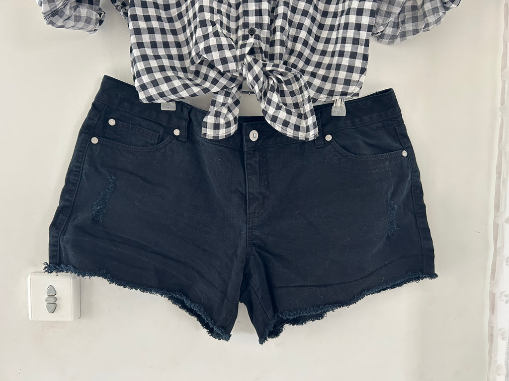 Short court en jean noir BodyFlirt taille 50