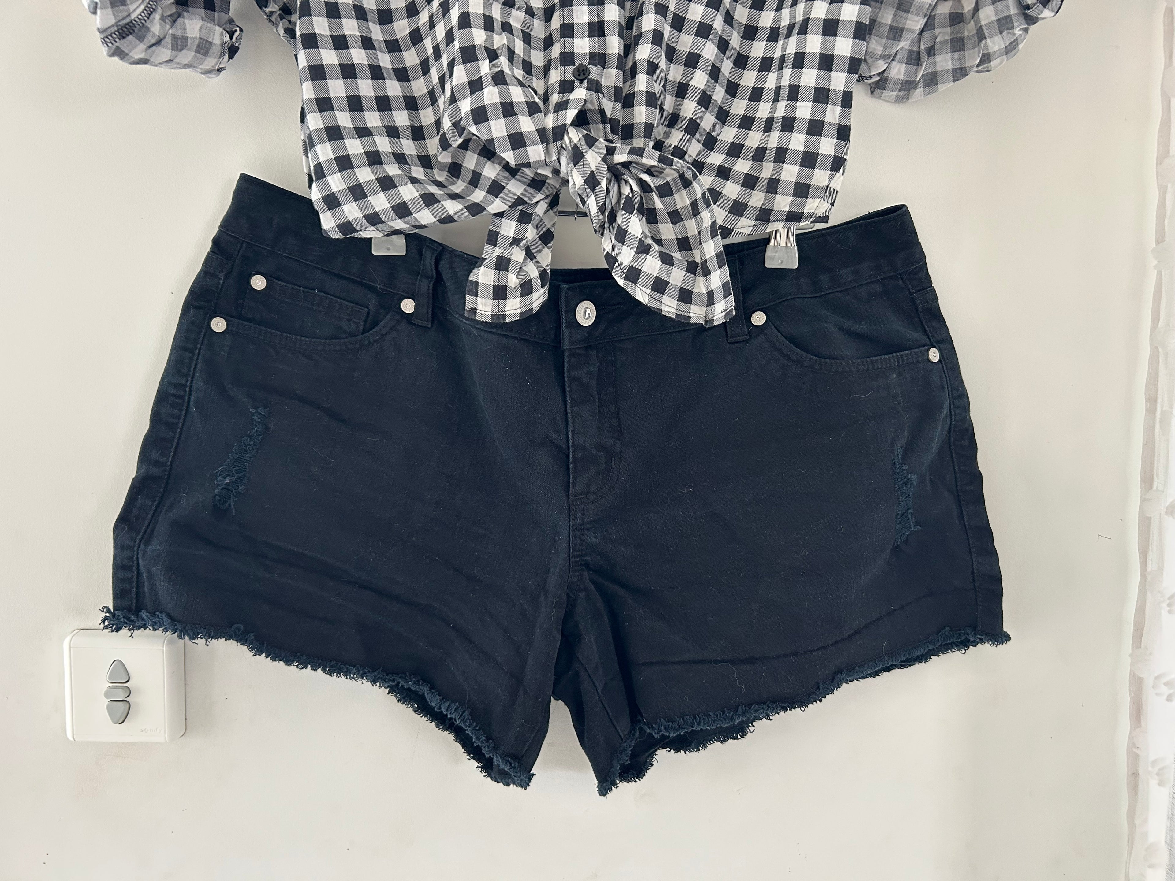 Short court en jean noir BodyFlirt taille 50