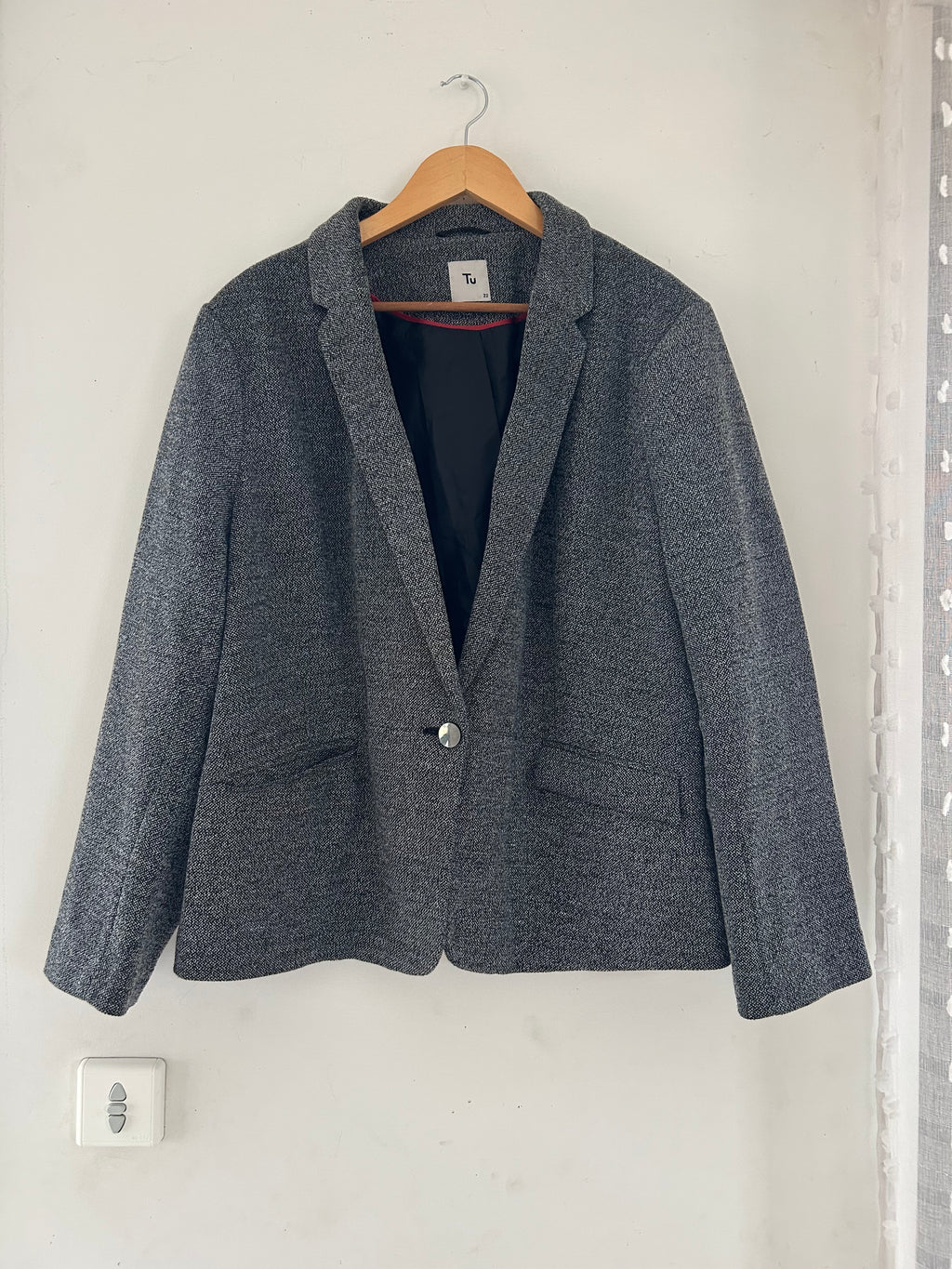 Veste blazer cintré gris TU taille 50/52