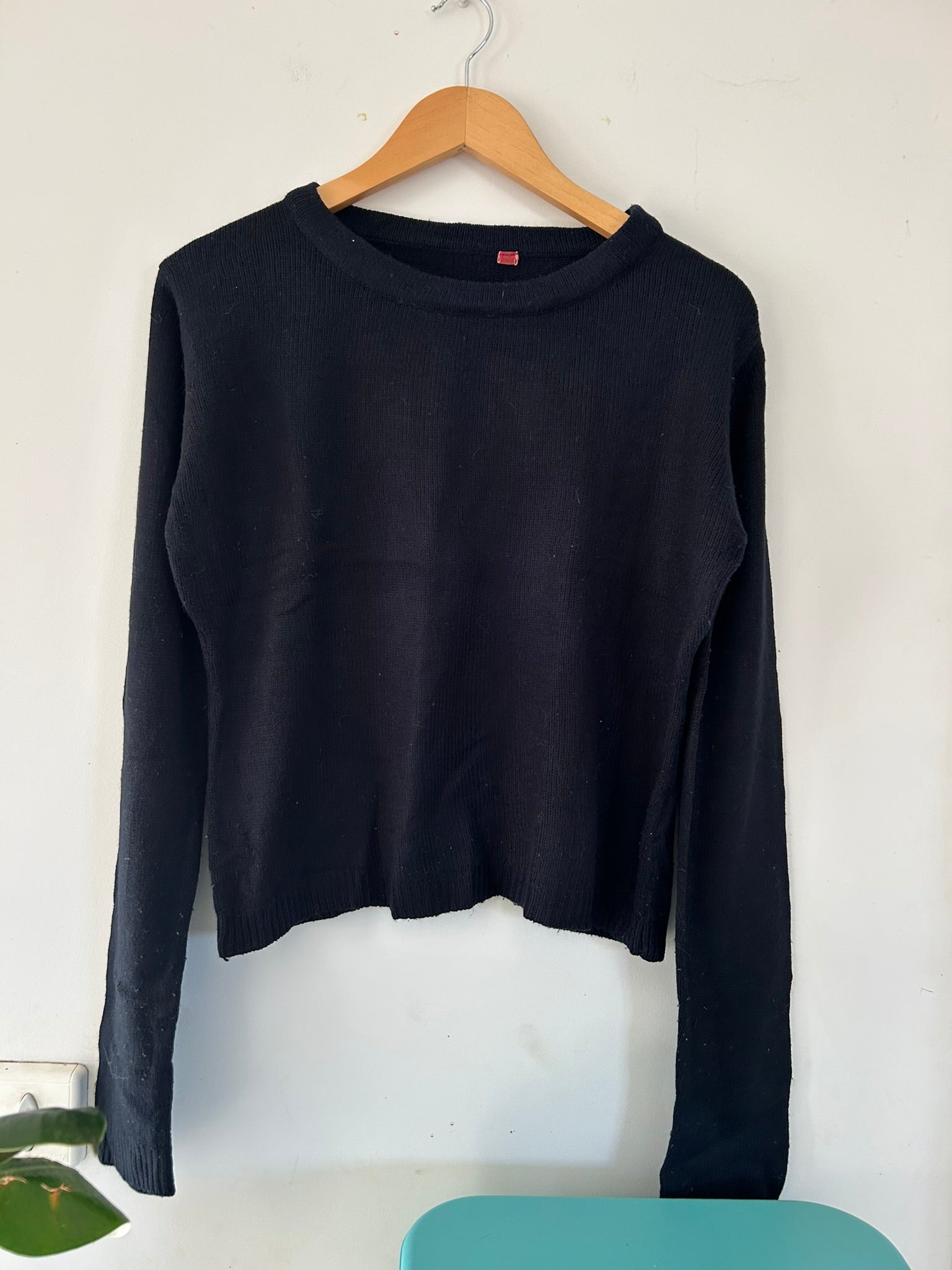 Pull noir col rond taille 44