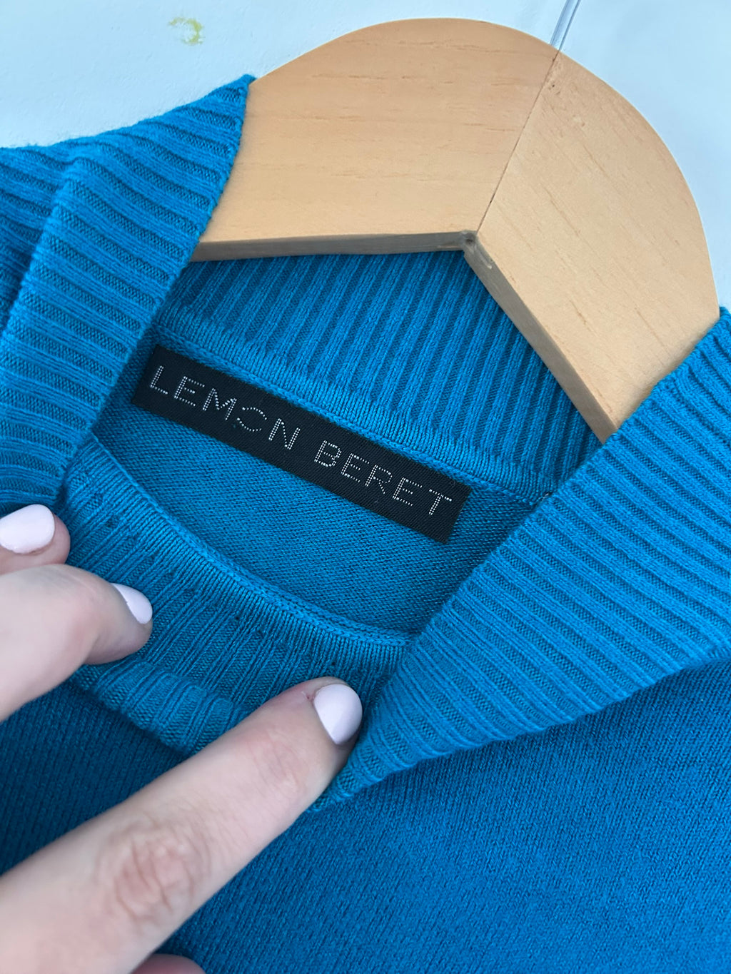 Pull col-roulé bleu Lemon Beret taille S/M