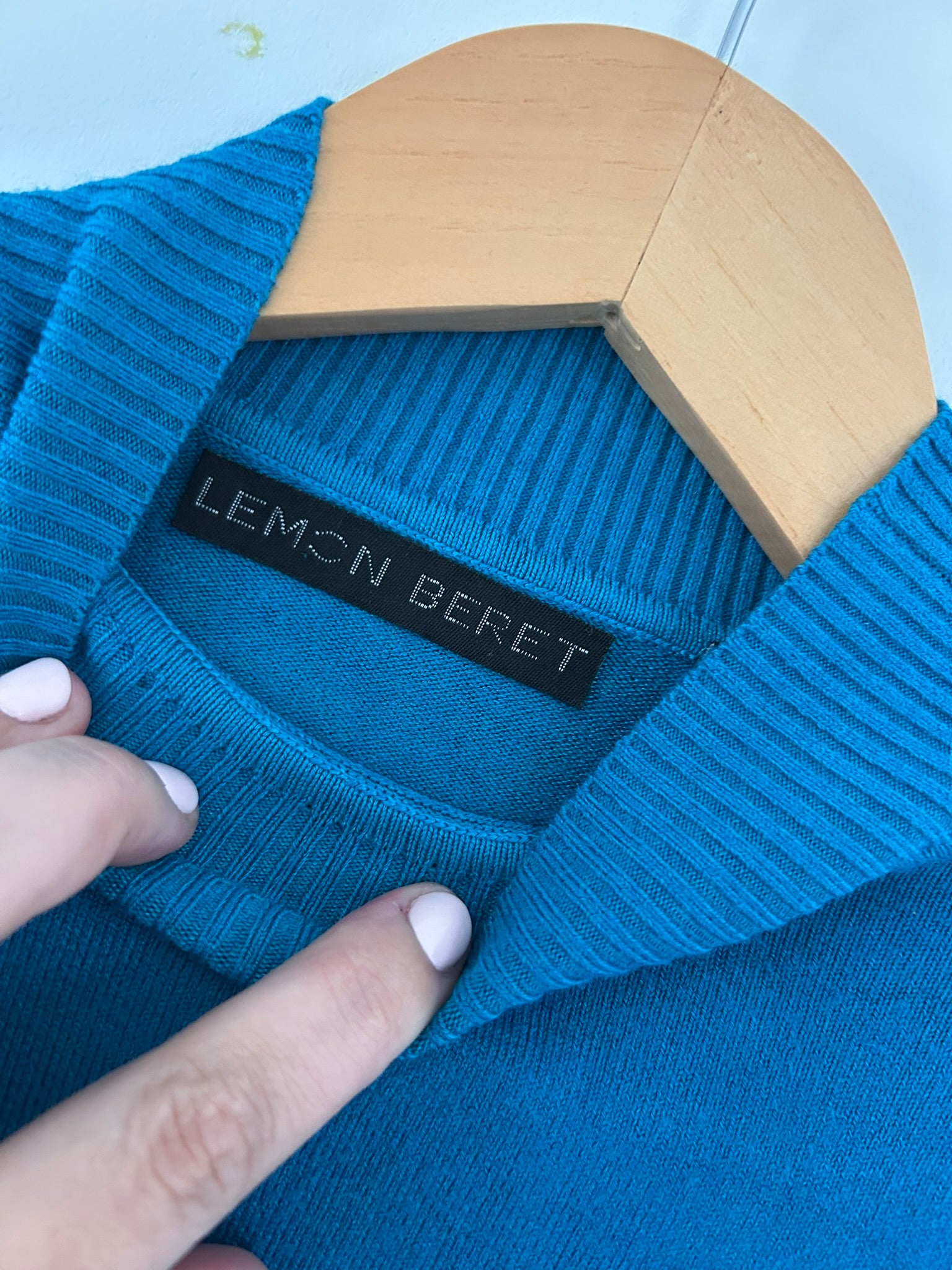 Pull col-roulé bleu Lemon Beret taille S/M