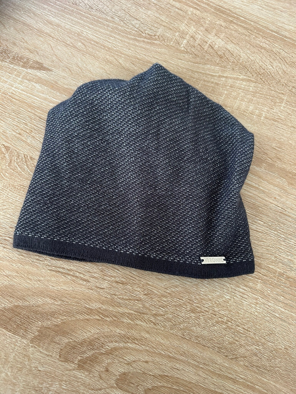 Bonnet gris pailleté intérieur polaire Veronic