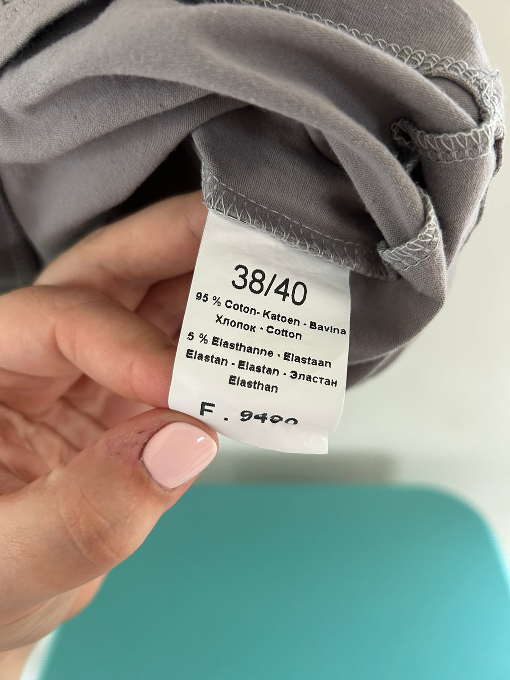 T-shirt manches longues gris motif nœud Blancheporte taille 38/40