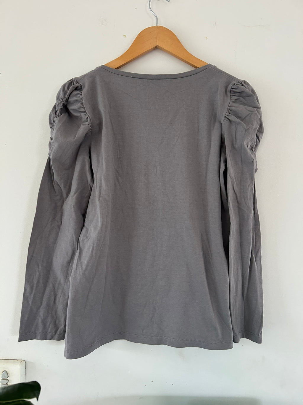 T-shirt manches longues gris motif nœud Blancheporte taille 38/40